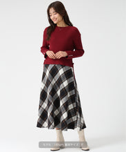 画像をギャラリービューアに読み込む, サイドレースアップミドルリブニット/MM548320
