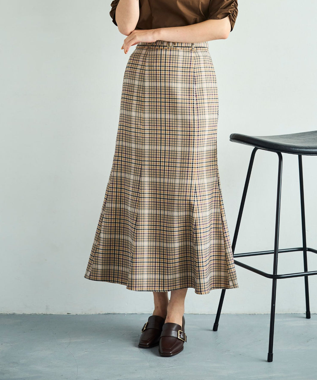 アソート柄ベルト付マーメイドスカート/TT537204