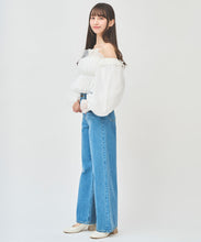 画像をギャラリービューアに読み込む, ラインストーンオフショルオーガンブラウス/TT518105
