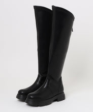 画像をギャラリービューアに読み込む, スラントカットストレッチニーハイブーツ/57510

