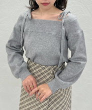 画像をギャラリービューアに読み込む, オフショルダーニット/TT548314
