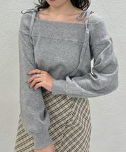 画像をギャラリービューアに読み込む, オフショルダーニット/TT548314
