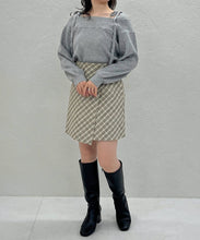 画像をギャラリービューアに読み込む, オフショルダーニット/TT548314
