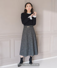 画像をギャラリービューアに読み込む, ビット付きベルトフレアスカート/MM547223
