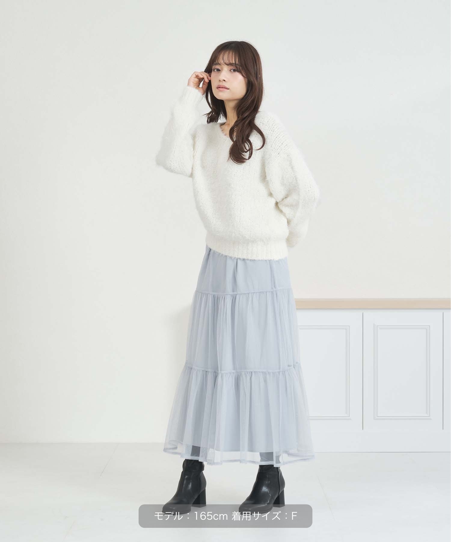 ニット×チュールスカートセットアップ/MM557408 – MISCH MASCH|31 Sons