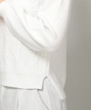 画像をギャラリービューアに読み込む, フラッフィーラメジャガードオフタートルニット/MM348304
