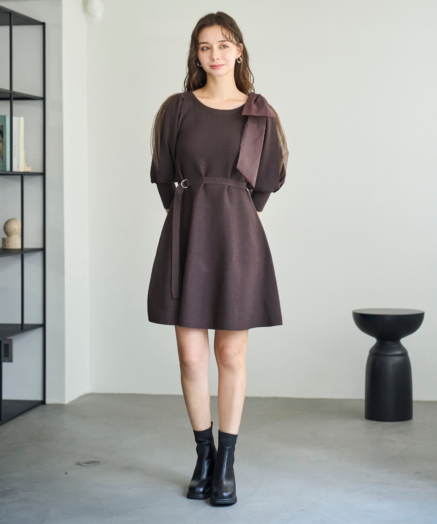 ワンピース MISTREASS RibbonPatternRaffleShirtDress ワンピース MISTREASS RibbonPatternRaffleShirtDress DRESSES