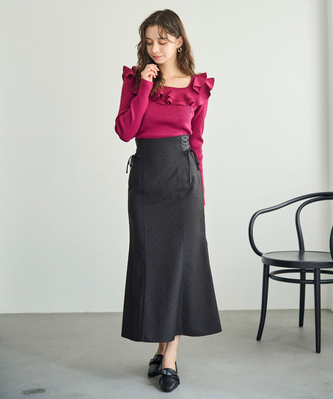 ハートフロッキースカート/TT537214