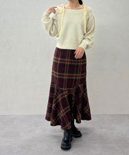 画像をギャラリービューアに読み込む, ベロア肩リボンふわふわニット/TT548318
