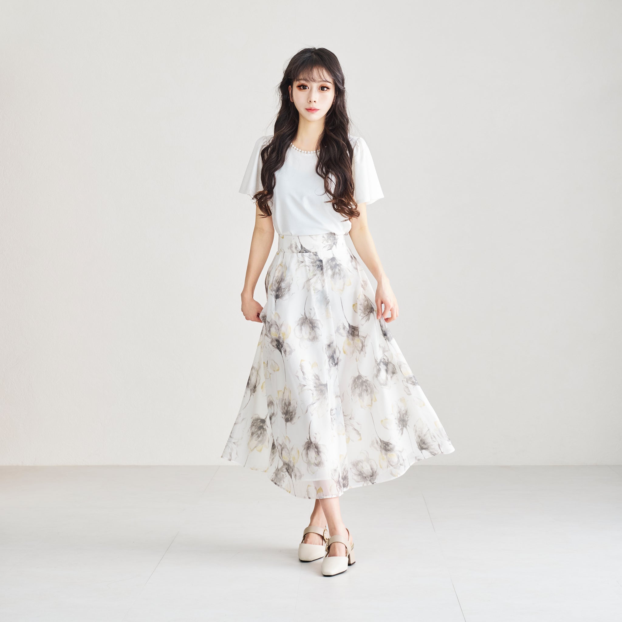 水彩グラデーションフラワースカート/MM417226 – MISCH MASCH|31
