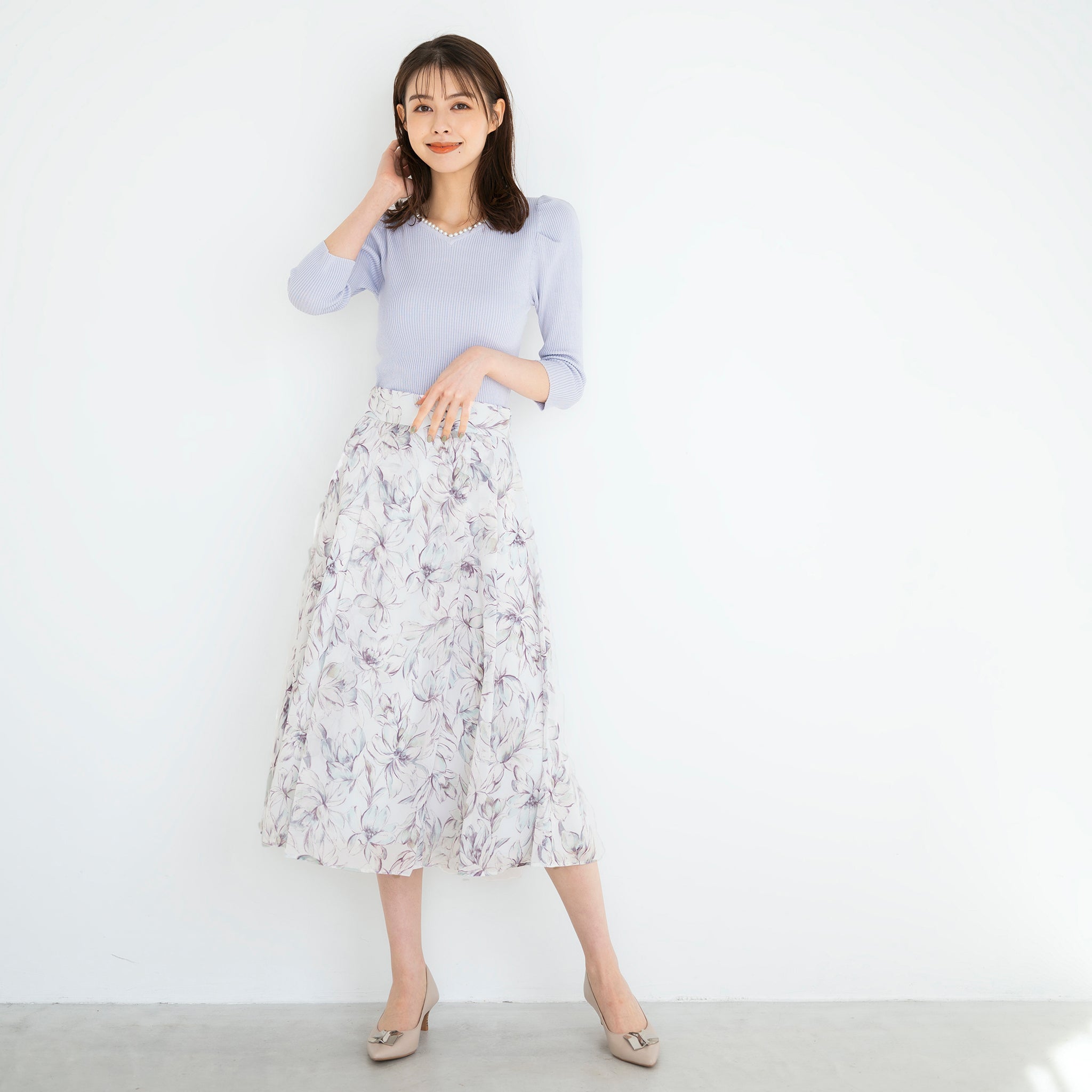 ブラッシュフラワーフレアスカート/MM417220 – MISCH MASCH 