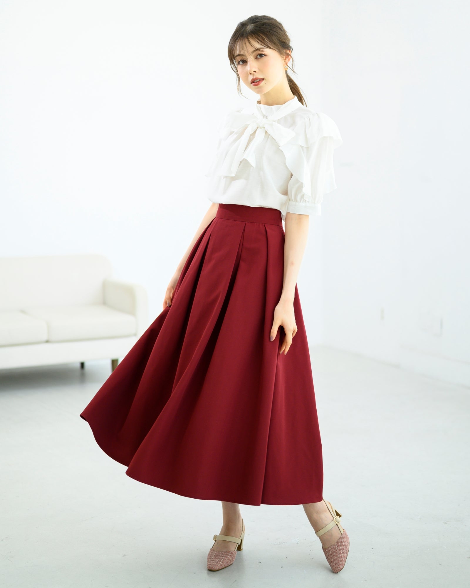 タックボリュームカラースカート/MM437202 – MISCH MASCH|31 Sons de mode