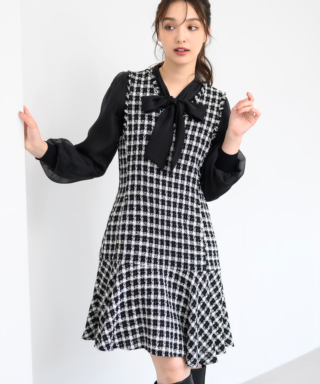 ツイードミニジャンスカ/MM447403