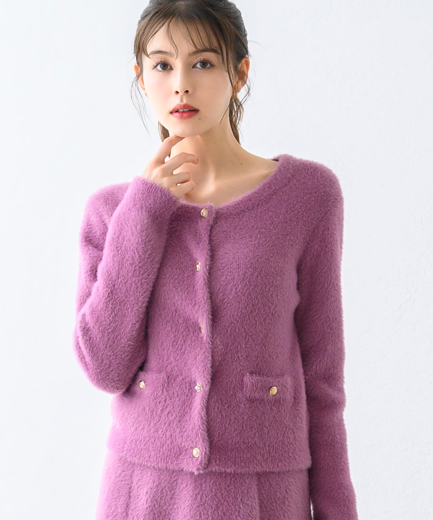 シャギー金釦カーディガン/MM448401 – MISCH MASCH|31 Sons de mode