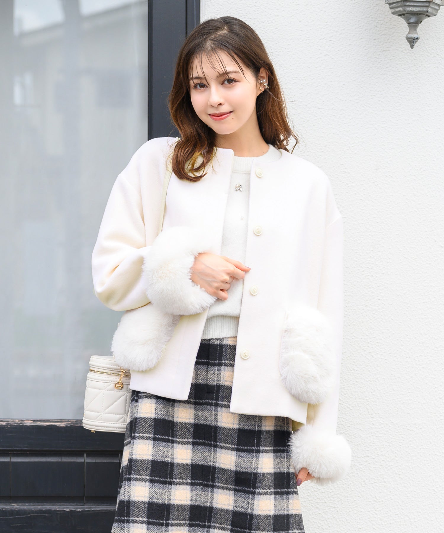 ポケットファー付きコクーンショートコート – MISCH MASCH|31 Sons de mode