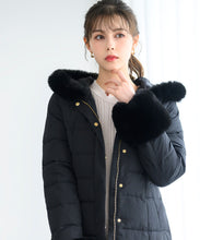 画像をギャラリービューアに読み込む, ファー付きフードロングダウン/MM448608
