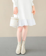 画像をギャラリービューアに読み込む, 裾フリルミニニットワンピース/MM447417
