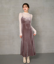 画像をギャラリービューアに読み込む, ベロアキャミワンピース/MM447424

