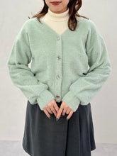 画像をギャラリービューアに読み込む, Vネックシャギーカーディガン/TT548402
