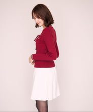 画像をギャラリービューアに読み込む, 【先行予約/10月下旬入荷予定】マルチ配色ボウタイリブニット/MM648306
