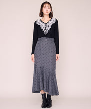 画像をギャラリービューアに読み込む, 【先行予約/10月下旬入荷予定】メロー配色レースフリルニット/MM648312
