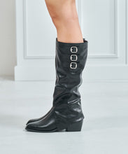 画像をギャラリービューアに読み込む, サイドバックルウエスタン風ロングブーツ/57507
