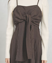 画像をギャラリービューアに読み込む, 【予約販売/11月中旬発売予定】【一部店舗限定アイテム】ストライプリボンキャミワンピース/TT557402
