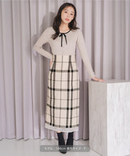 画像をギャラリービューアに読み込む, 【再入荷】フリル袖配色リボンニット/MM548309
