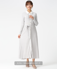 画像をギャラリービューアに読み込む, 襟付きバイカラーニットワンピース/MM617404
