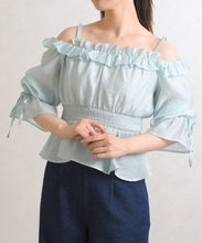 画像をギャラリービューアに読み込む, シャーリングフリルブラウス/TT628103
