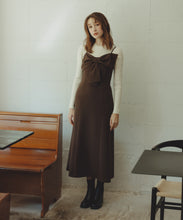 画像をギャラリービューアに読み込む, ニットセットリボンモチーフジャンスカ/TT547403
