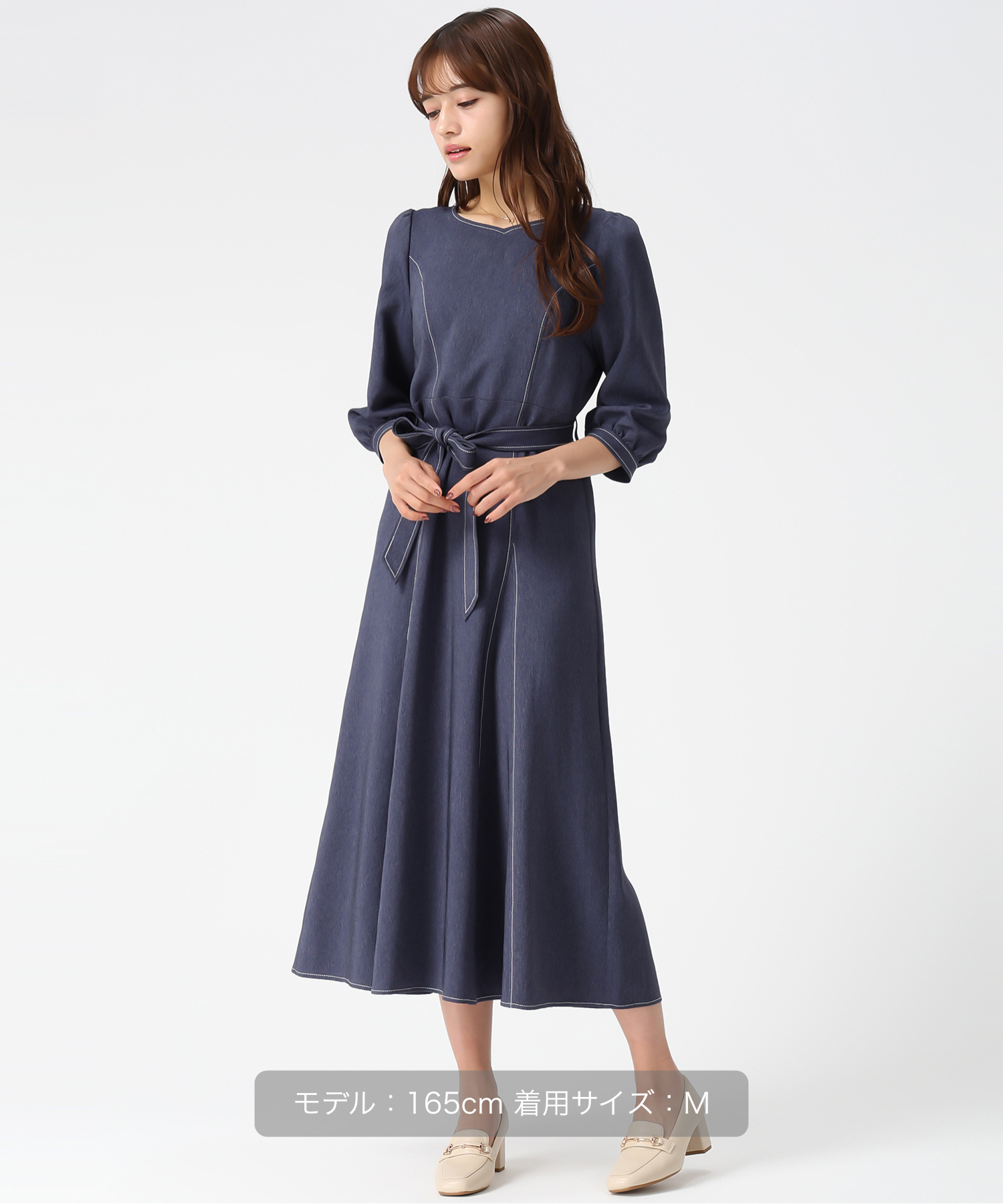ポリデニム配色ステッチワンピース/MM617405 – MISCH MASCH|31 Sons de