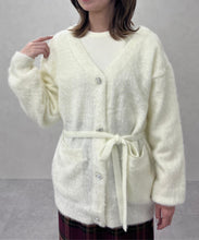 画像をギャラリービューアに読み込む, ビジュー釦ミドルカーディガン/TT548403
