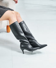 画像をギャラリービューアに読み込む, ポインテッドトゥヒールロングブーツ/57503

