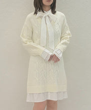 画像をギャラリービューアに読み込む, 【予約販売/11月中旬発売予定】シャツレイヤードケーブルワンピース/TT547415
