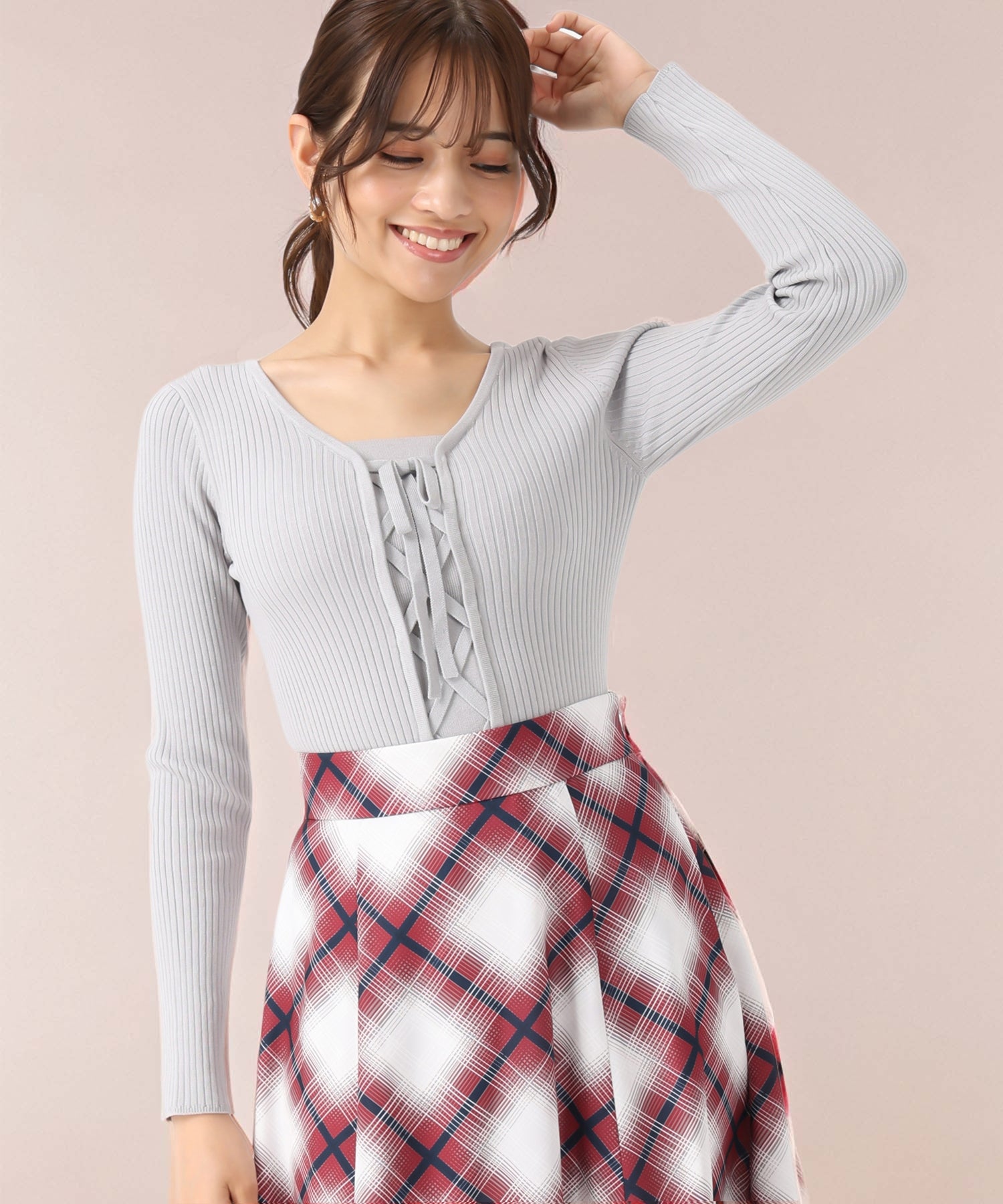 リボン編み上げ2wayニット/MM548302 – MISCH MASCH|31 Sons de mode