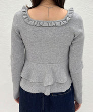 画像をギャラリービューアに読み込む, ペプラムボリューム袖ニット/TT548317
