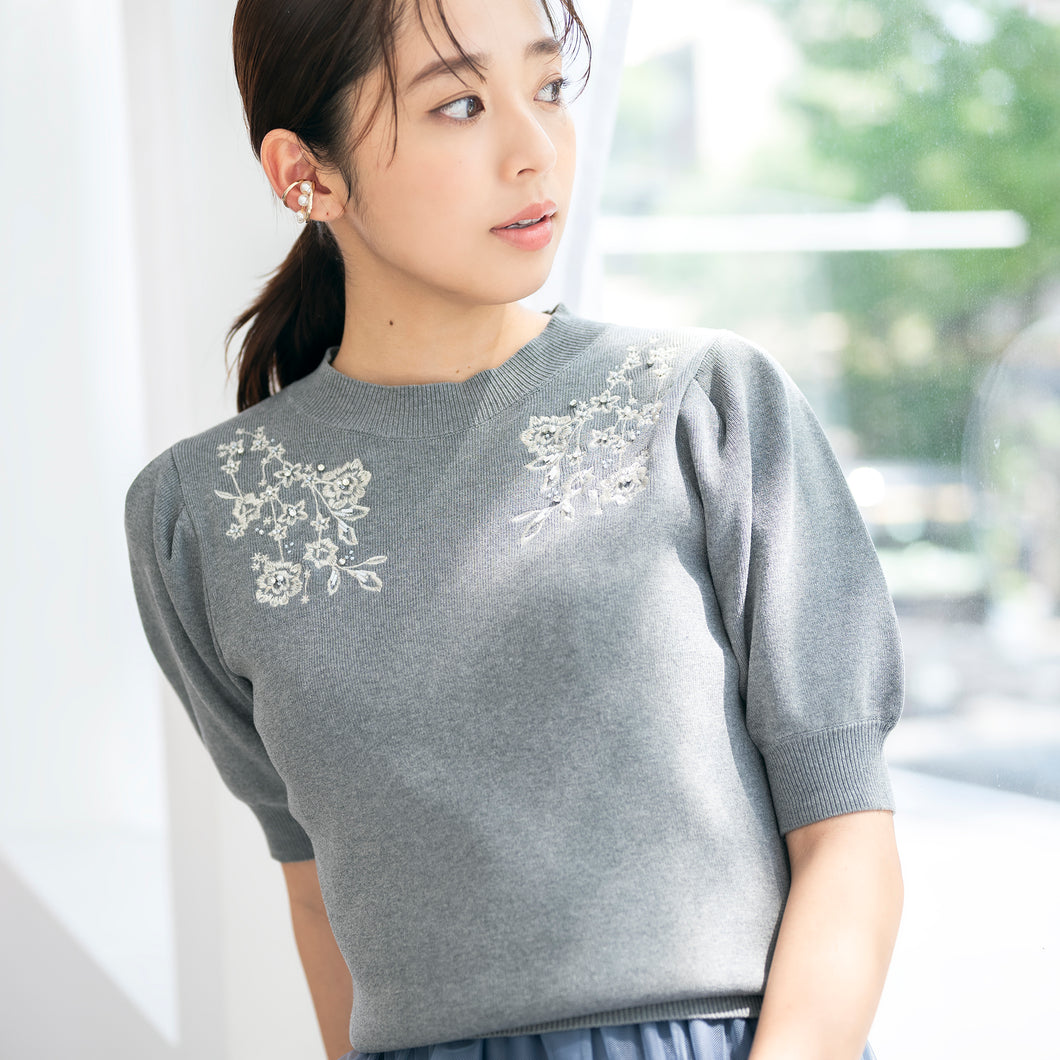 スターシルバー刺繍ニット/mm328313