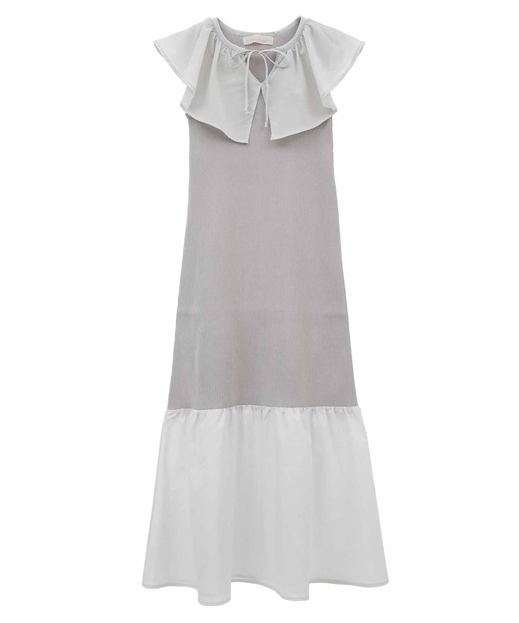 【WEB限定予約販売/5月上旬発売予定】異素材ドッキングニットワンピース/TT317415