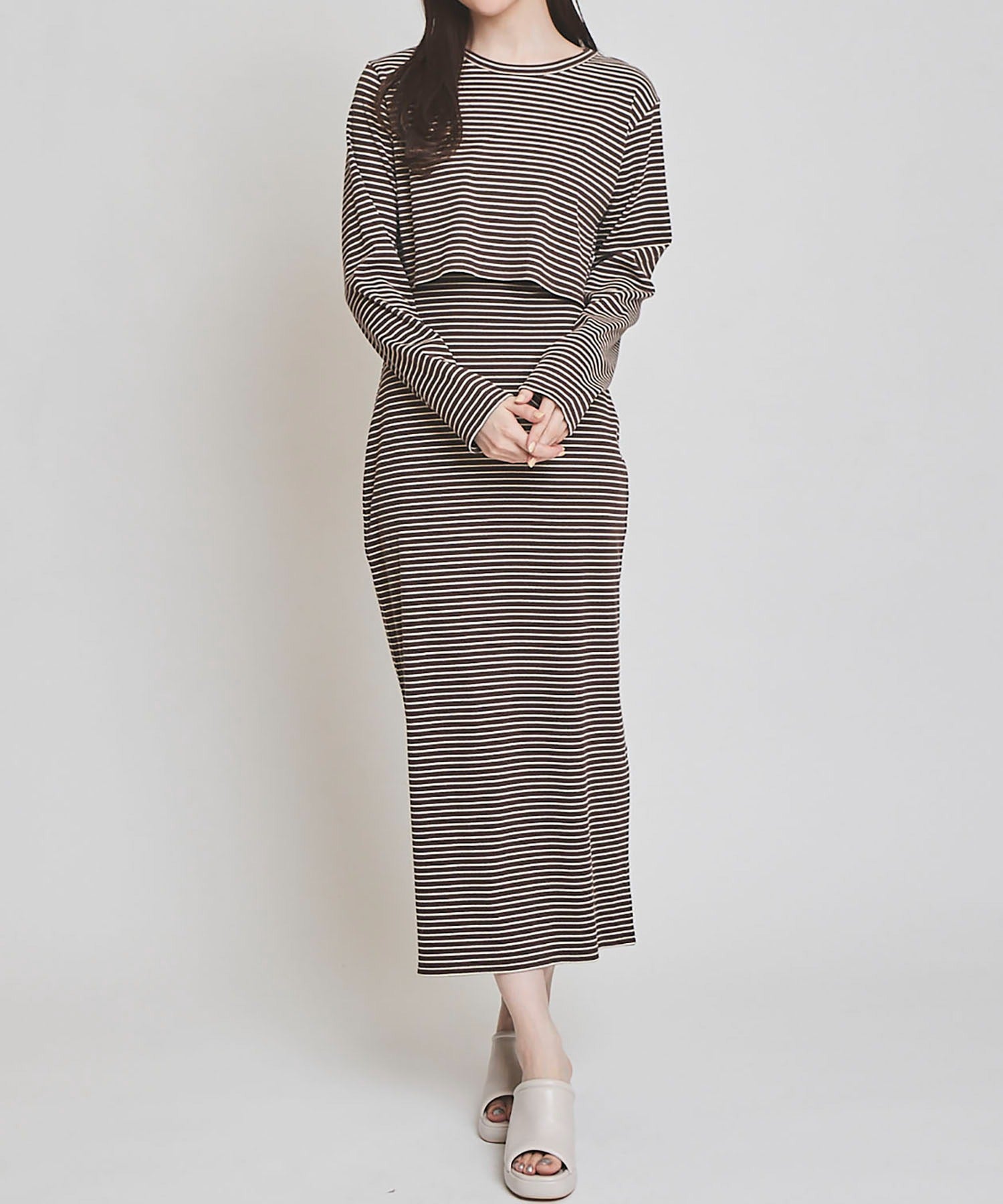 カットテレコボーダーセットワンピース/TT417427 – MISCH MASCH|31