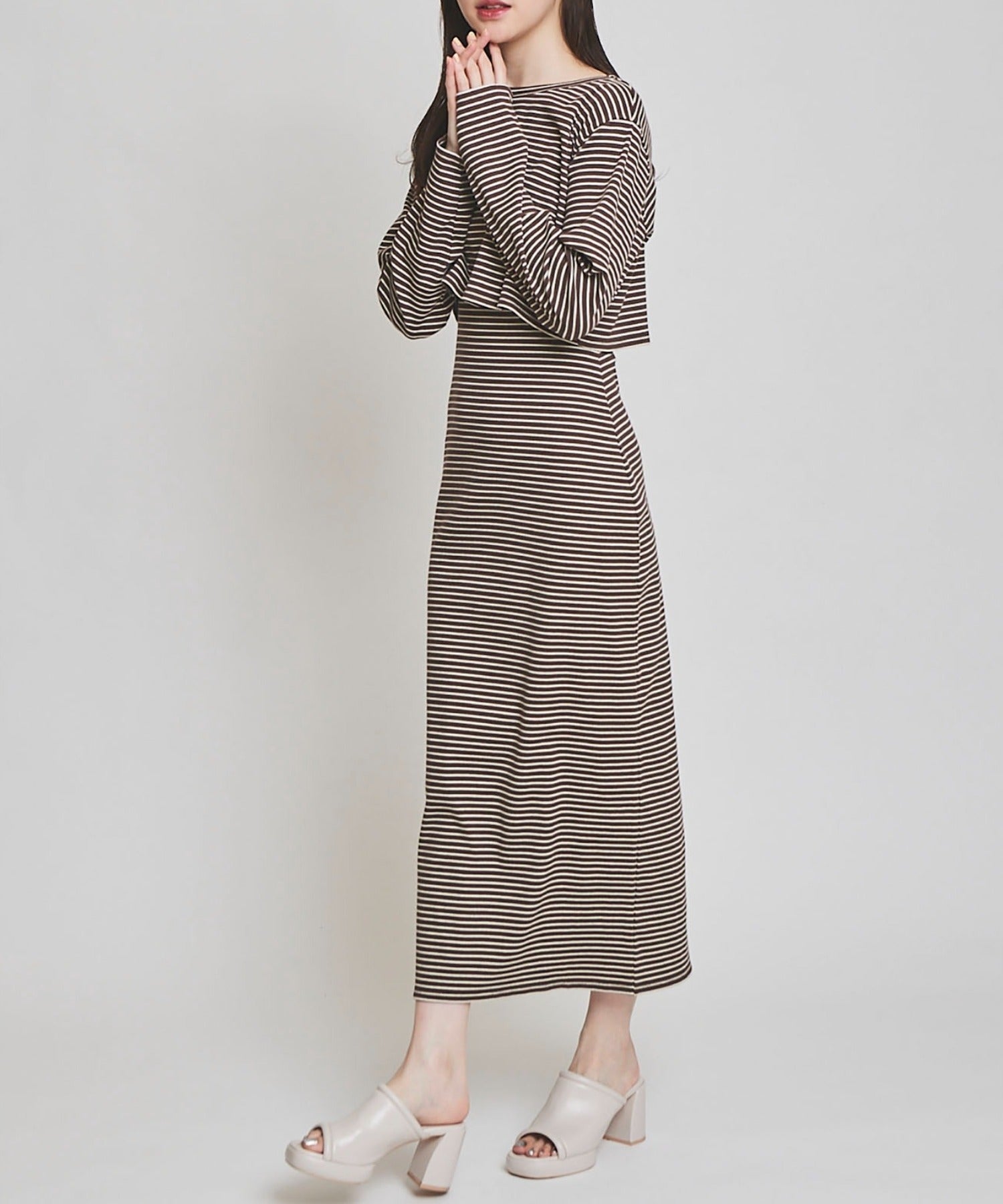 カットテレコボーダーセットワンピース/TT417427 – MISCH MASCH|31