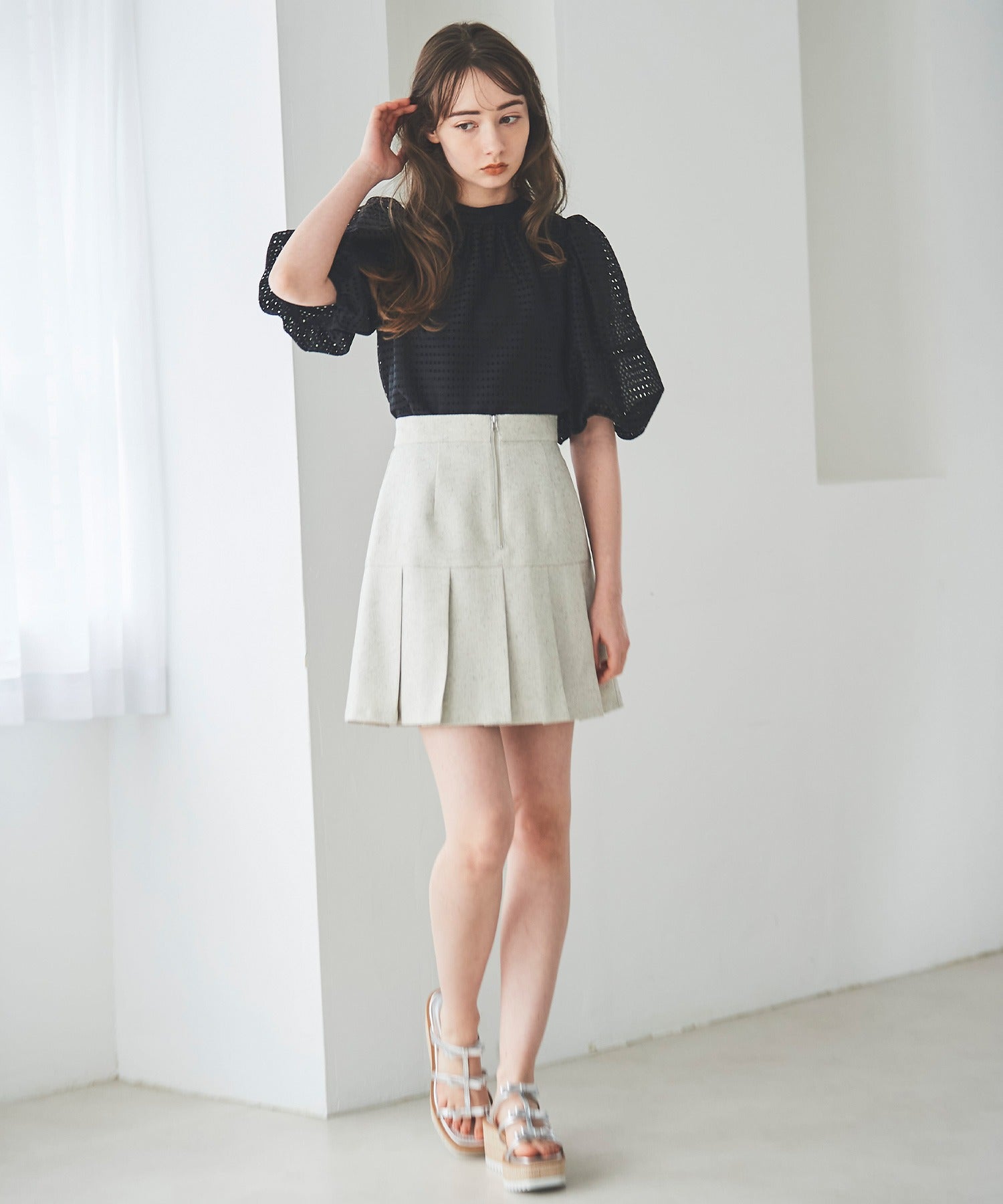 t*s様 morphose スカート ハイツイストポプリン プリーツスカート(スカート)｜EPOCA(エポカ)の