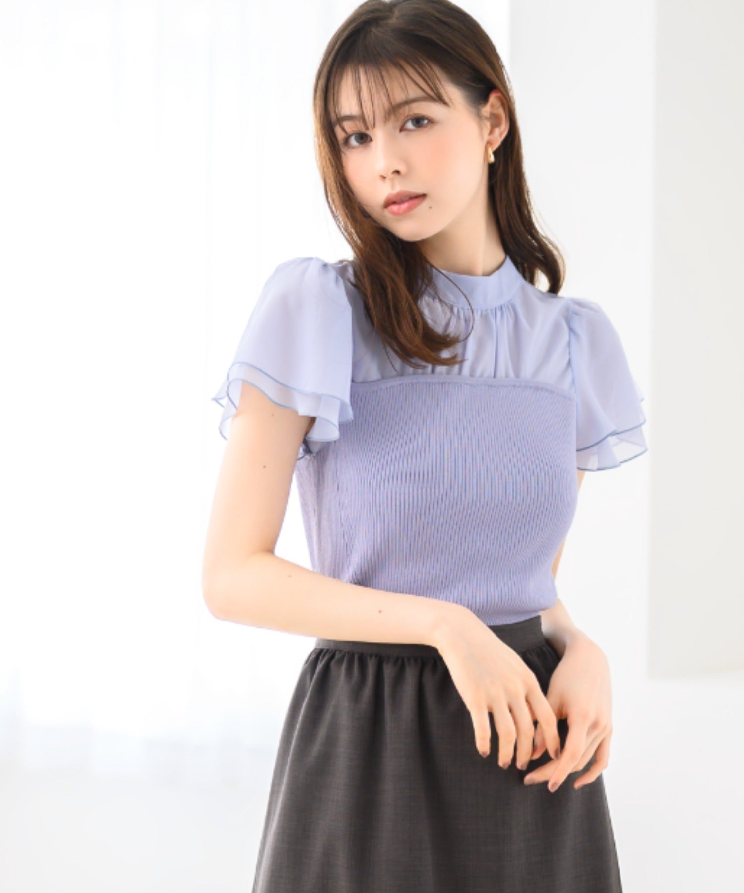 ソフトシフォン袖ビスチェニット/MM428306 – MISCH MASCH|31 ソフトシフォン袖ビスチェニット/MM428306 – MISCH MASCH|31