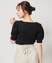 画像をギャラリービューアに読み込む, パフスリーブビスチェライクニット/TT438342
