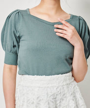 画像をギャラリービューアに読み込む, パフスリーブビスチェライクニット/TT438342
