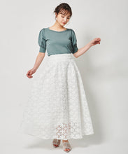 画像をギャラリービューアに読み込む, パフスリーブビスチェライクニット/TT438342
