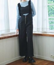 画像をギャラリービューアに読み込む, ベルベットリボン付きツイードサロペット/TT437401
