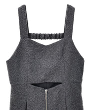 画像をギャラリービューアに読み込む, ベルベットリボン付きツイードサロペット/TT437401
