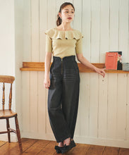 画像をギャラリービューアに読み込む, オフショルフリルリブニット/TT438331
