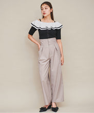 画像をギャラリービューアに読み込む, オフショルフリルリブニット/TT438331
